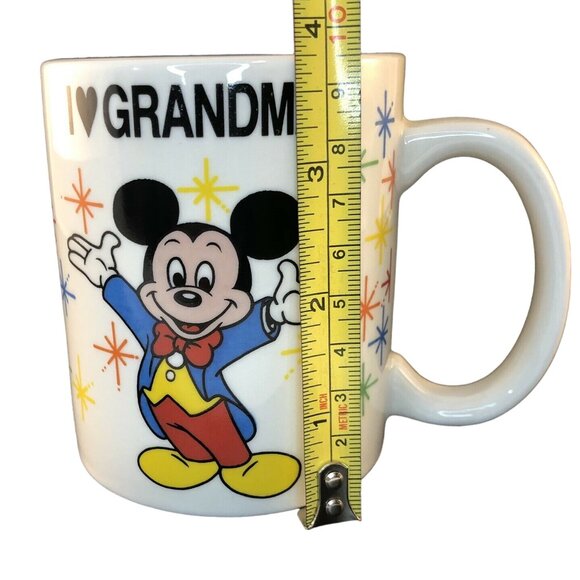 Disney World Mickey Mouse “I Love Grandma” Coffee Mug Cup Castle Epcot Vintage - Picture 8 of 8